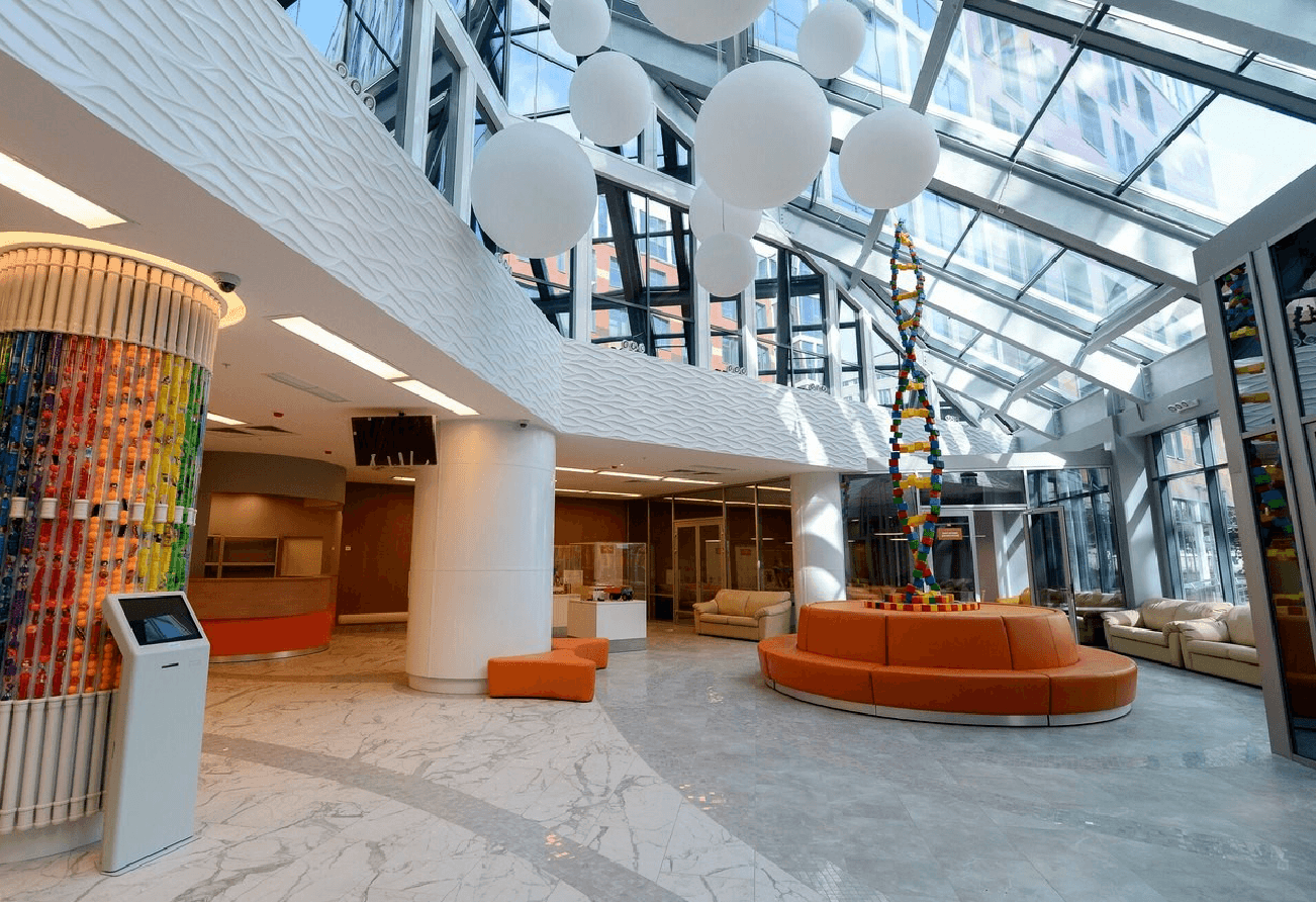 New building of the Morozov Children's Hospital - проектирование освещения от компании Световые Технологии