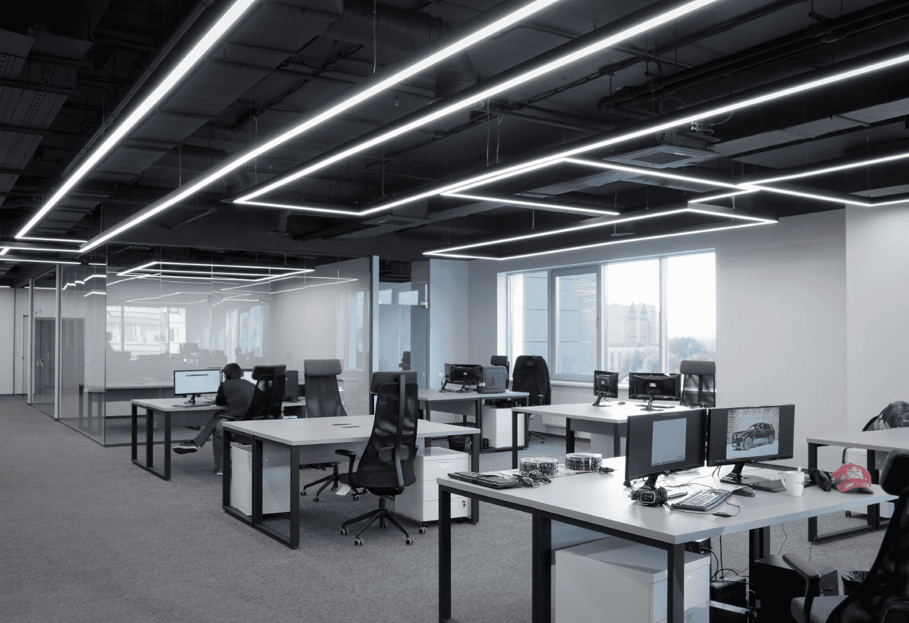 Офис компании "Катюша Ай Ти" - проектирование освещения от компании Световые Технологии