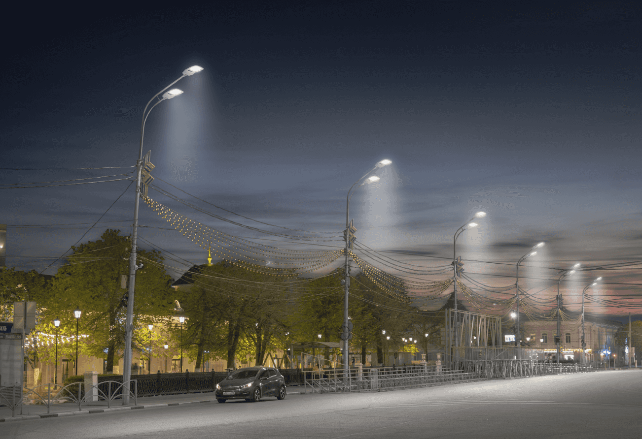 Уличное освещение в Рязани - проектирование освещения от компании Световые Технологии