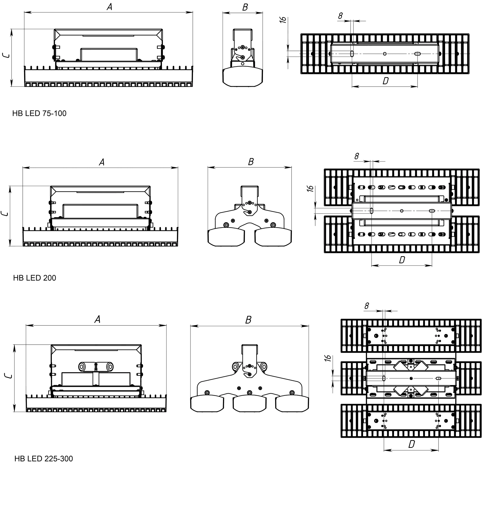 свыше 12 метров HB LED 150 D80 5000K G2, артикул 1224002940