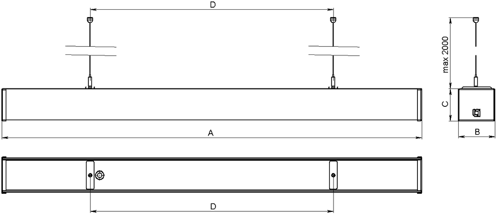 линейные системы LINER 100/P (1000) 840 WH up/down, артикул 1473006120