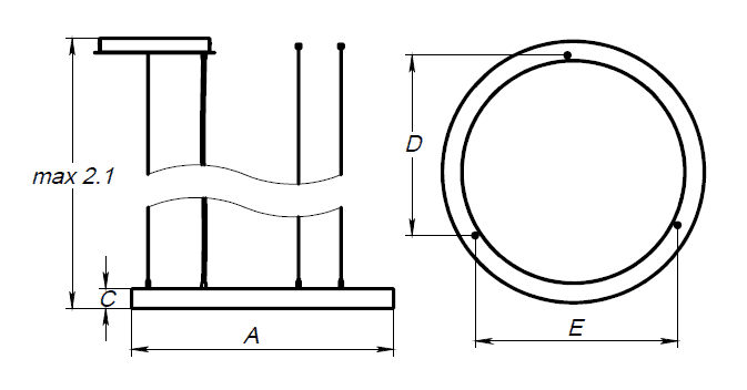 безрамочные OREOL SCHOOL FLD/P (850x40) 940 BL, артикул 1813000450