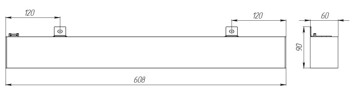 линейные системы PROFILE 60L P LED 1200 BL 4000K, артикул 1248001990