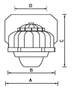 до 5 метров ACORN LED 40 D150 5000K with tempered glass 36 VAC, артикул 1490000370