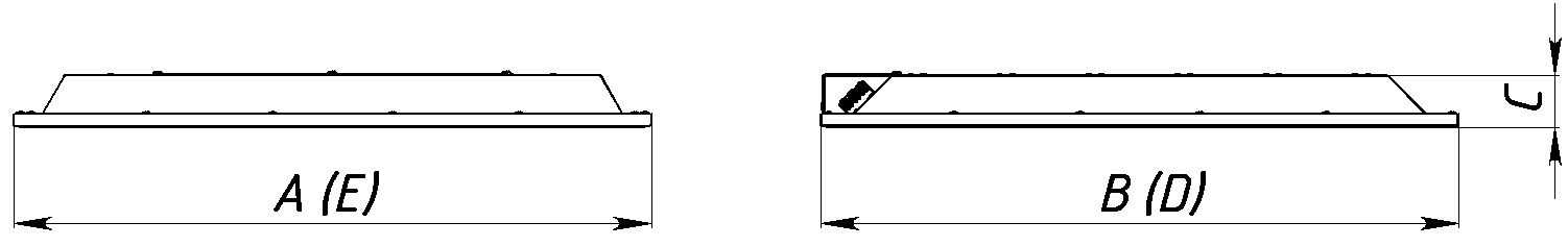 встраиваемые в потолок UNI/R STANDARD (1195x595) 60W OPL 950 WH, артикул 1884006030