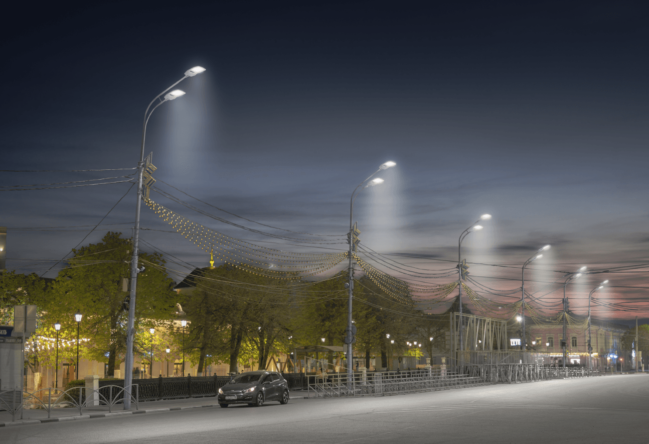 Уличное освещение в Рязани - проектирование освещения от компании Световые Технологии